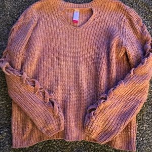 Chenille keyhole Sweater